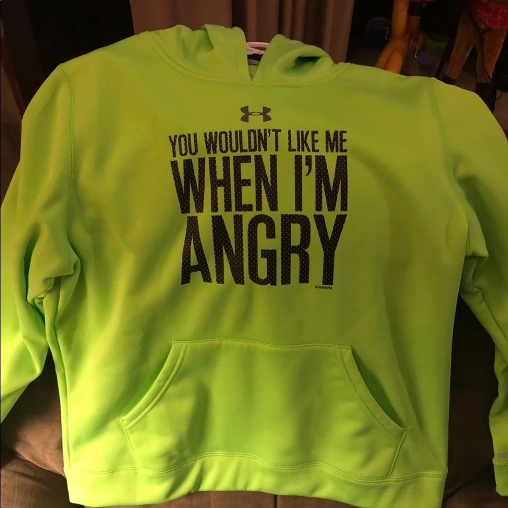 Under Armour Incredible Hulk hoodie, Youth XL